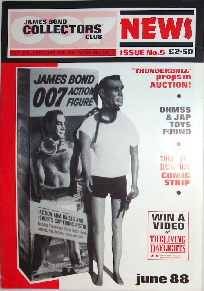 JAMES BOND COLLECTORS CLUB NEWS magazine side cover Issue 5 June 1988