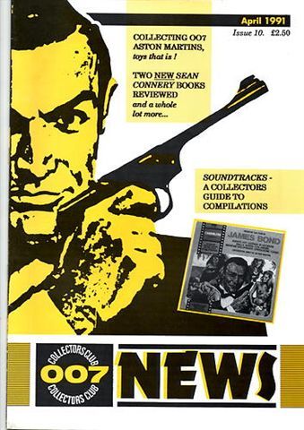 JAMES BOND COLLECTORS CLUB NEWS magazine side cover Issue 10 April 1991