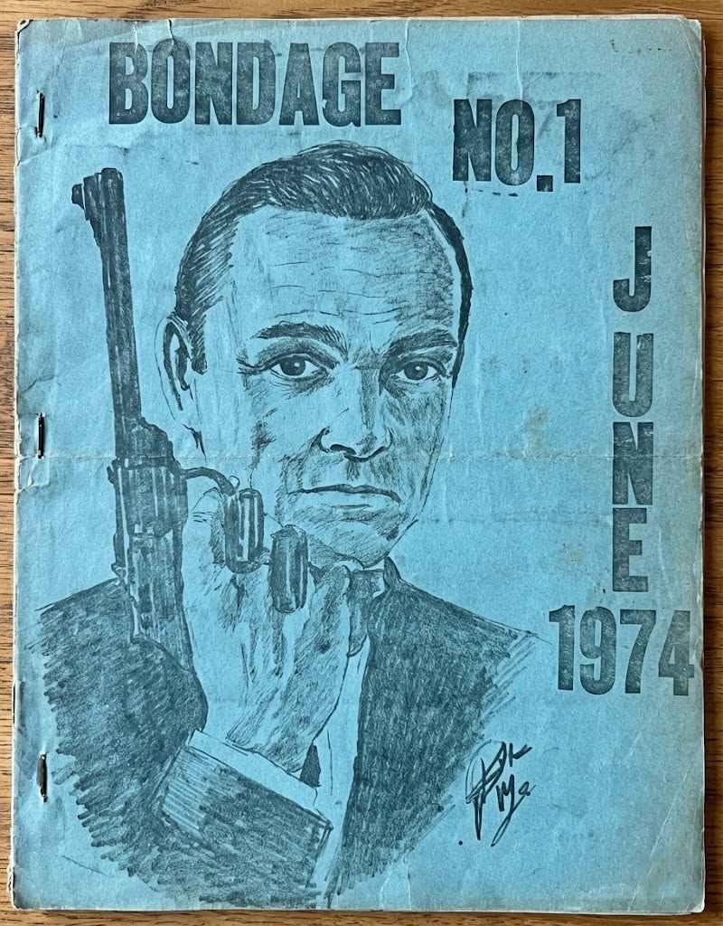 BONDAGE magazine side cover Issue 1 June 1974