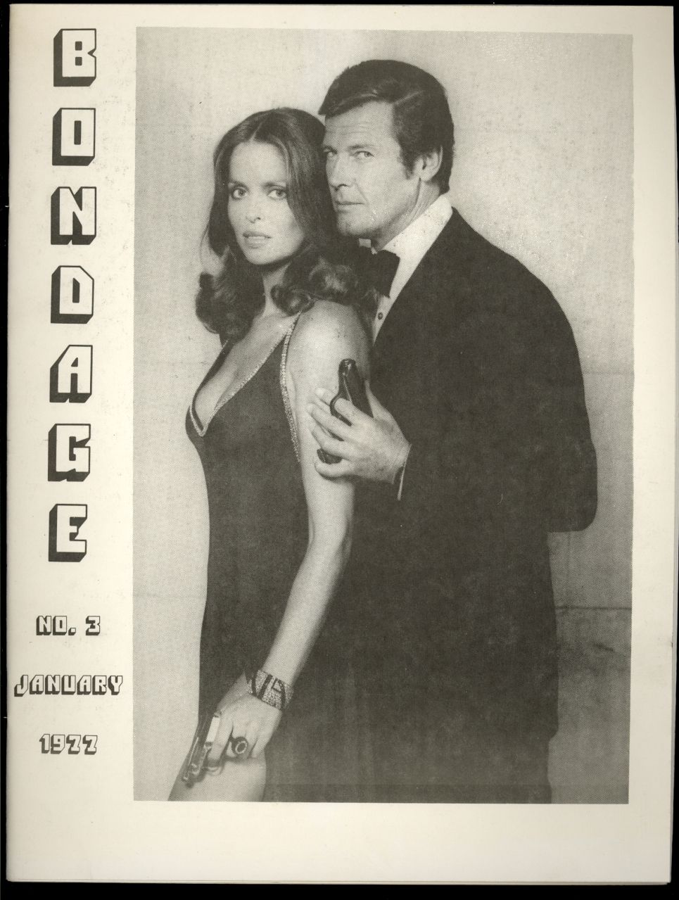 BONDAGE magazine side cover Issue 3 January 1977