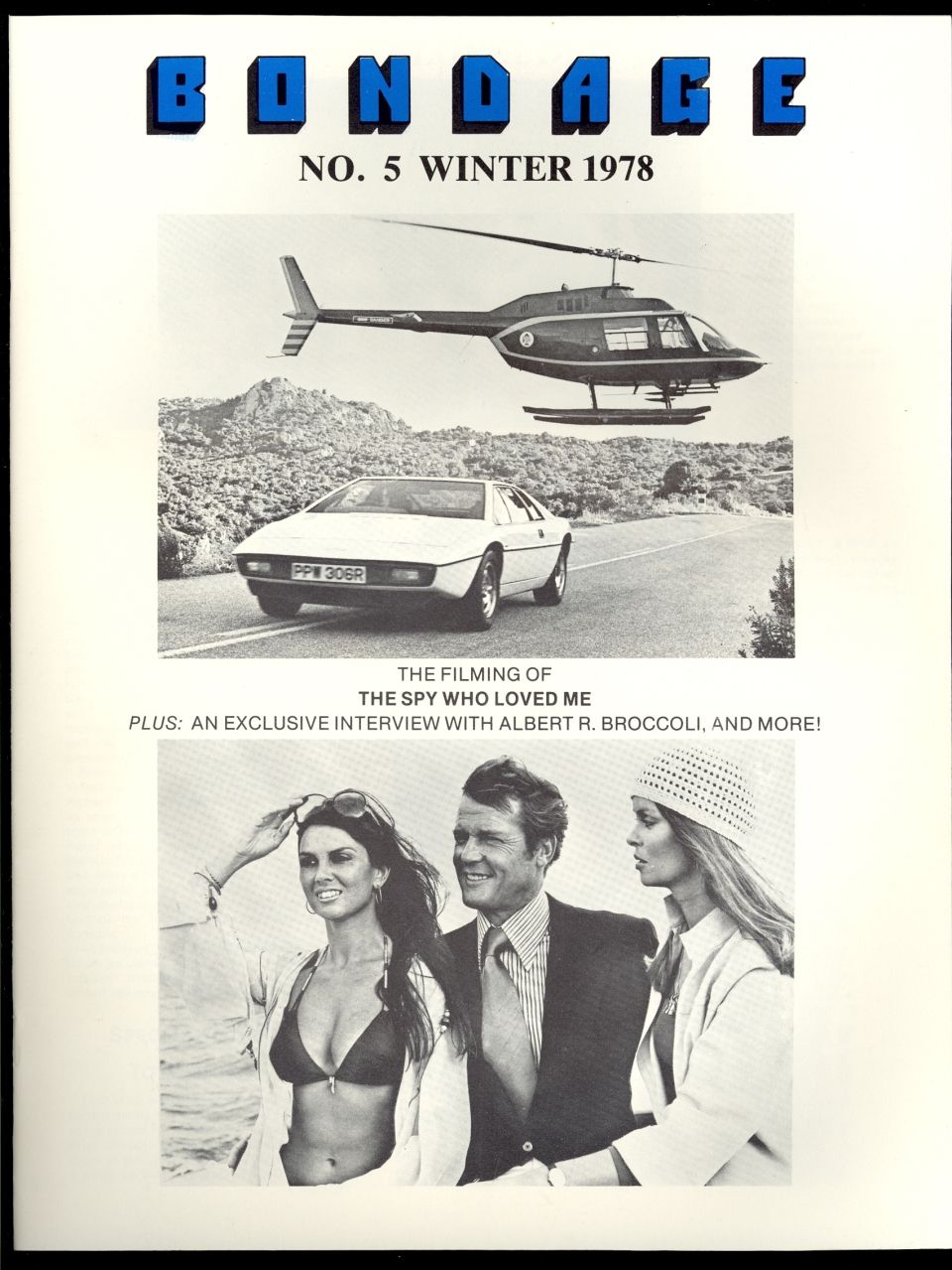 BONDAGE magazine side cover Issue 5 Winter 1978