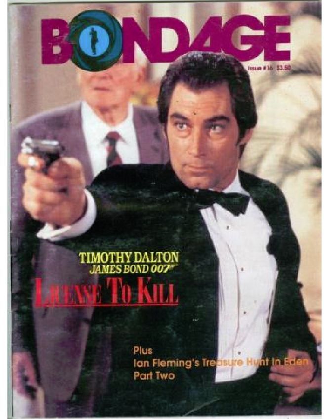 BONDAGE magazine side cover Issue 16 Winter 1989