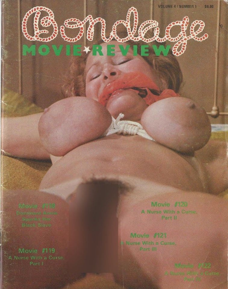 BONDAGE MOVIE REVIEW magazine side cover  Vol 4 No  1   1981