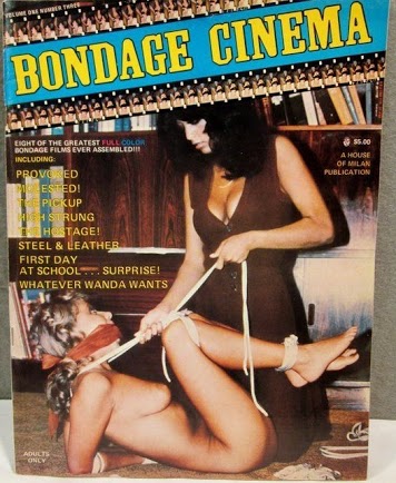 BONDAGE CINEMA magazine side cover  Vol 1 # 3  1979