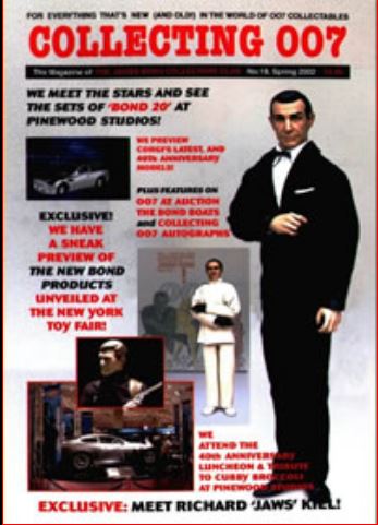 JAMES BOND COLLECTORS CLUB NEWS magazine side cover Issue 18  