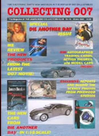 JAMES BOND COLLECTORS CLUB NEWS magazine side cover Issue 19  
