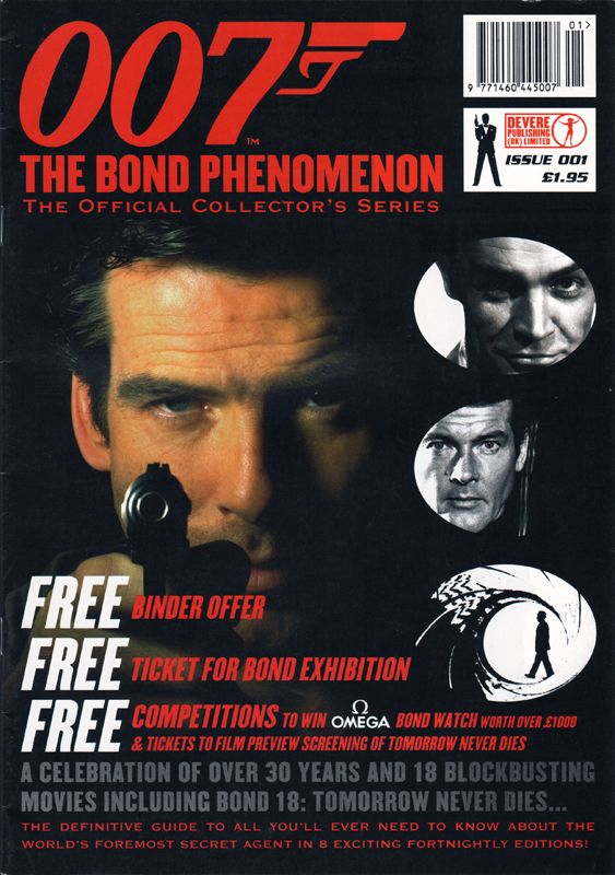 007 THE BOND PHENOMENON magazine side cover Issue 001   1997