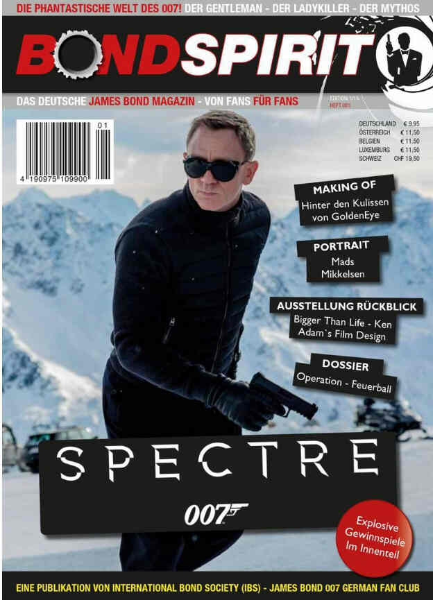 BOND SPIRIT magazine side cover Issue 1   2019