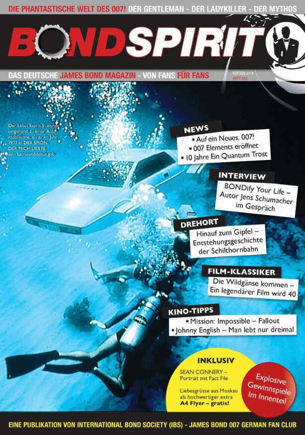 BOND SPIRIT magazine side cover Issue 2   2019