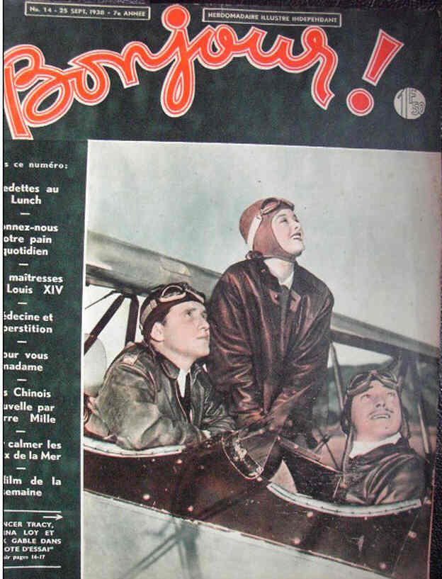 BONJOUR magazine side cover Issue 14 25 September 1938