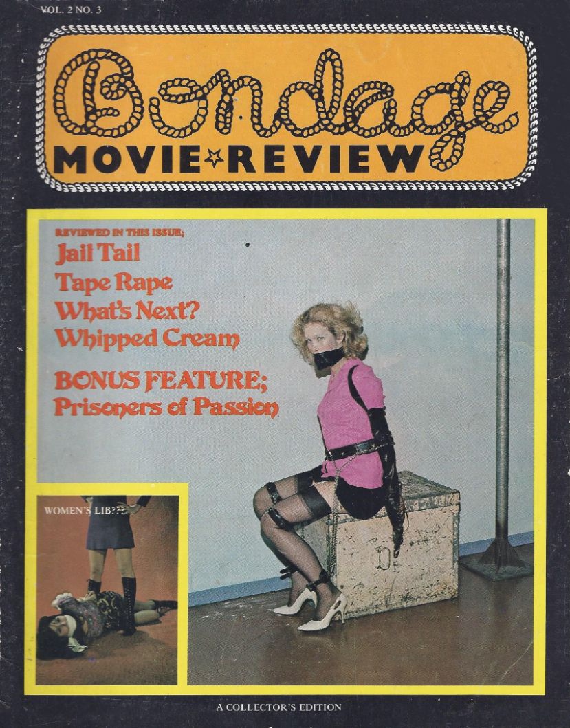BONDAGE MOVIE REVIEW magazine side cover  Vol 2 # 3  