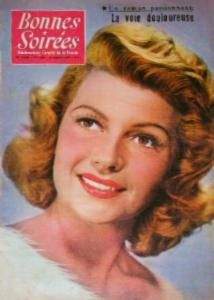 BONNES SOIREES magazine side cover 13 January 1957