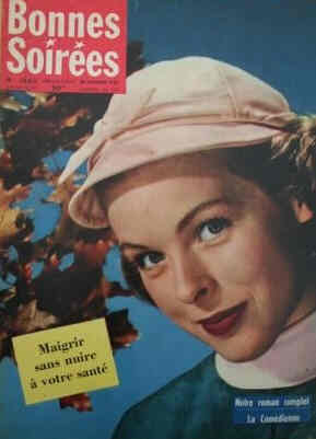 BONNES SOIREES magazine side cover Issue 1862 20 October 1957