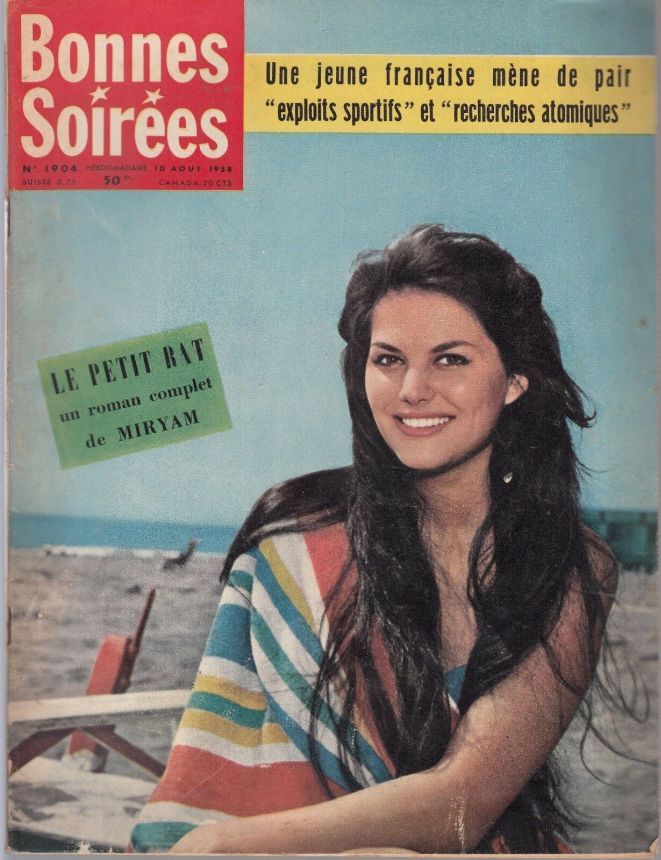 BONNES SOIREES magazine side cover Issue 1904 10 August 1958