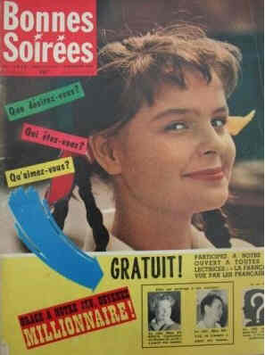 BONNES SOIREES magazine side cover Issue 1913 12 October 1958
