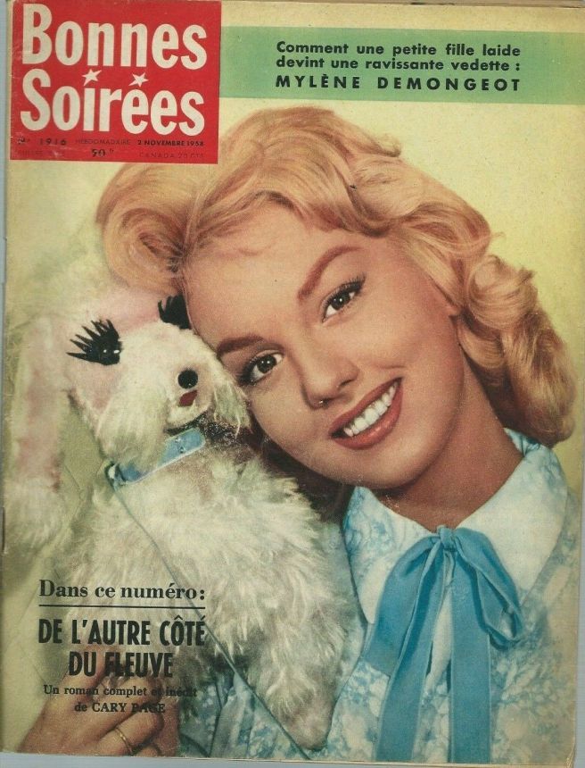 BONNES SOIREES magazine side cover Issue 1916 2 November 1958
