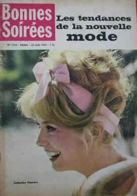 BONNES SOIREES magazine side cover Issue 2115 22 August 1962