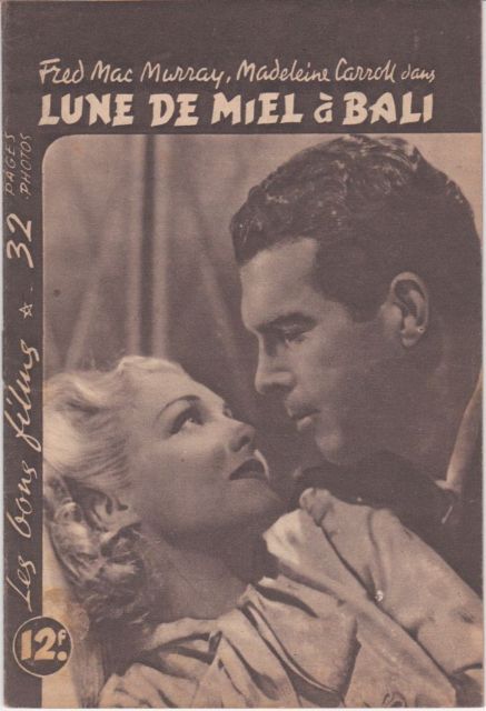 BONS FILMS magazine side cover Issue a  1939