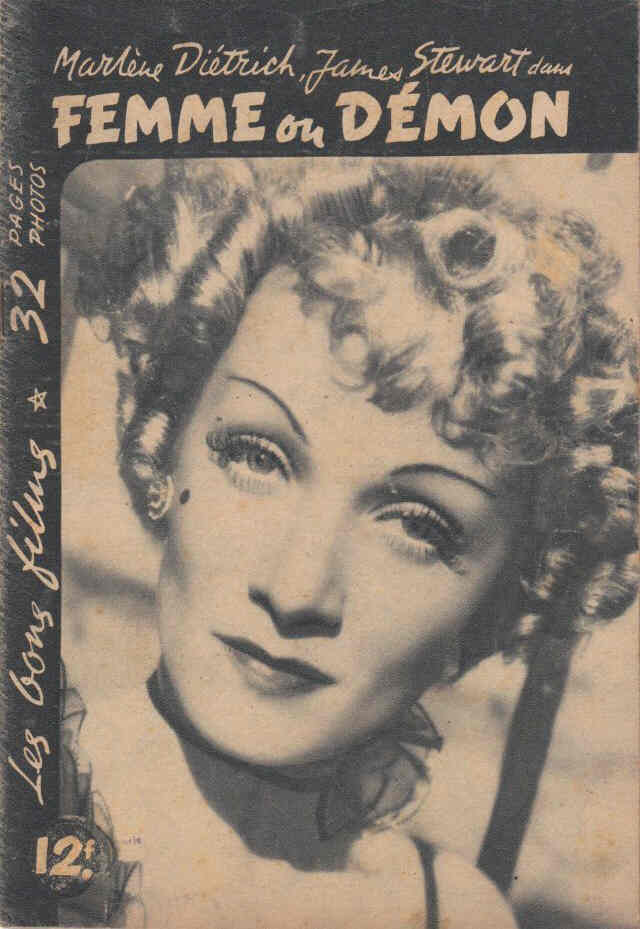 BONS FILMS magazine side cover Issue c  1939