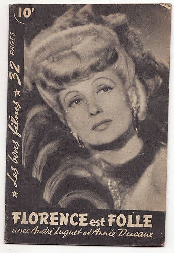 BONS FILMS magazine side cover Issue j  1945