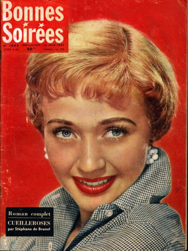BONNES SOIREES magazine side cover Issue 1844 16 June 1957