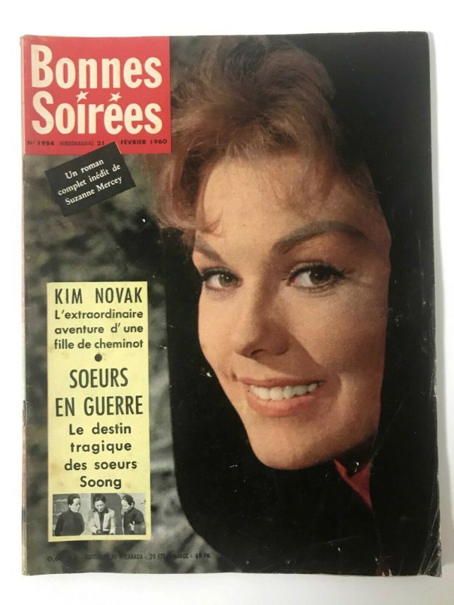 BONNES SOIREES magazine side cover Issue 1984 21 February 1960