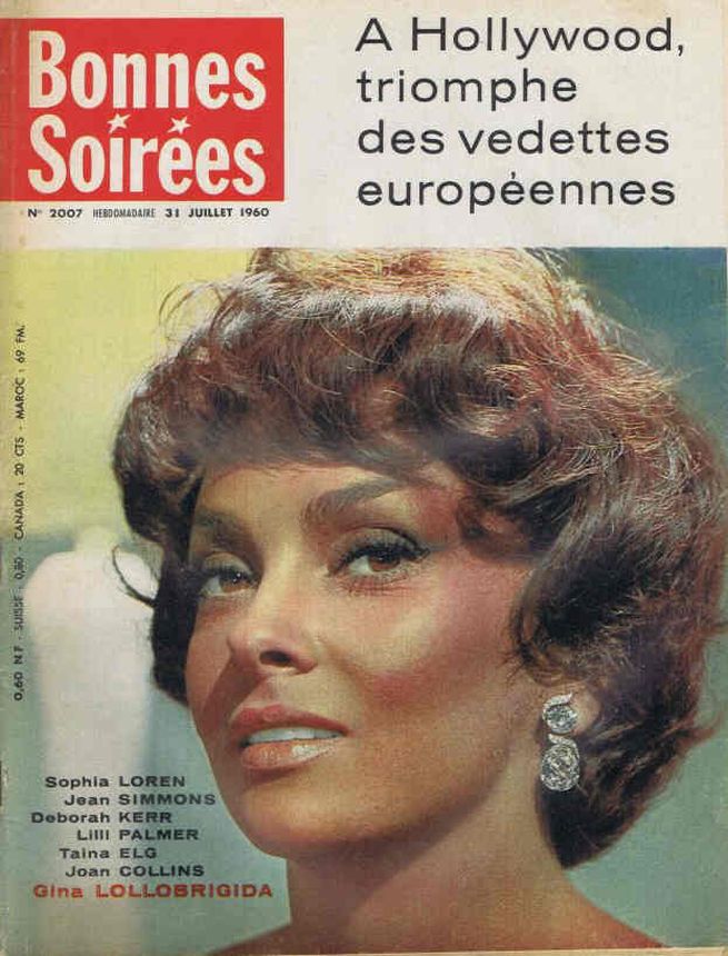 BONNES SOIREES magazine side cover Issue 2007 31 July 1960