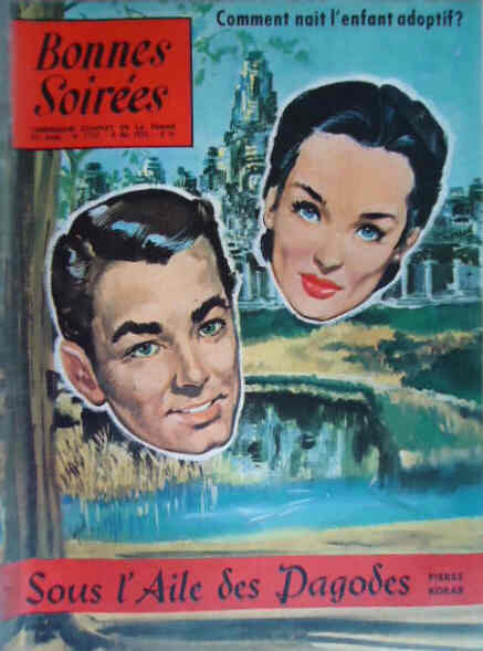 BONNES SOIREES magazine side cover Issue 1735 8 May 1955