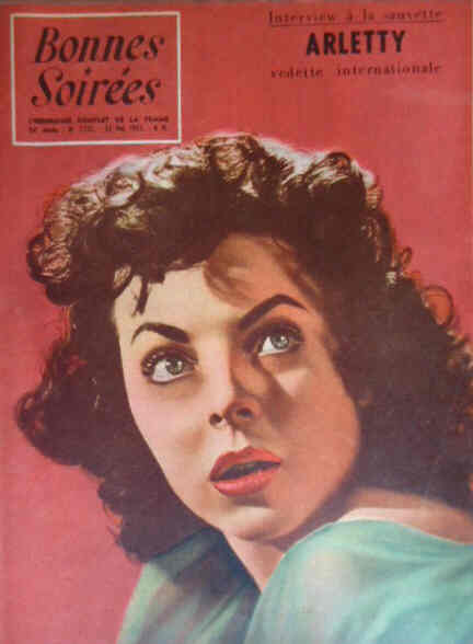 BONNES SOIREES magazine side cover Issue 1737 22 May 1955