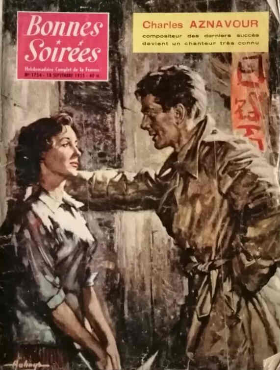 BONNES SOIREES magazine side cover Issue 1754 18 September 1955
