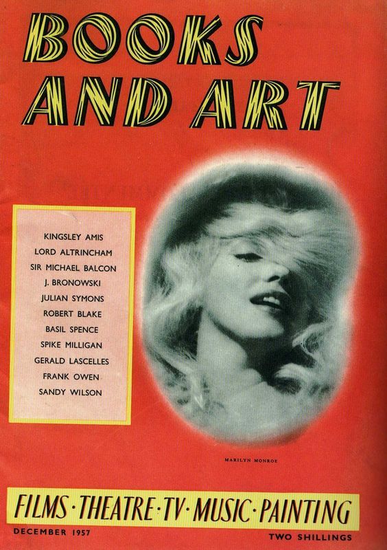 BOOKS AND ART magazine side cover Issue 3 December 1957