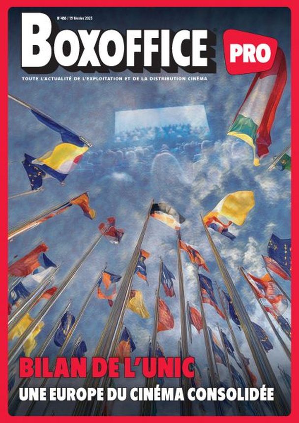 BOXOFFICE PRO magazine side cover Issue 486 19 February 2025