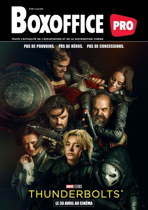 BOXOFFICE PRO magazine side cover Issue 489 2 April 2025
