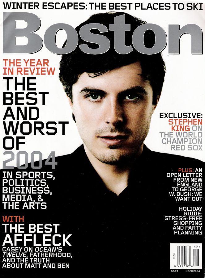 BOSTON magazine side cover  December 2004