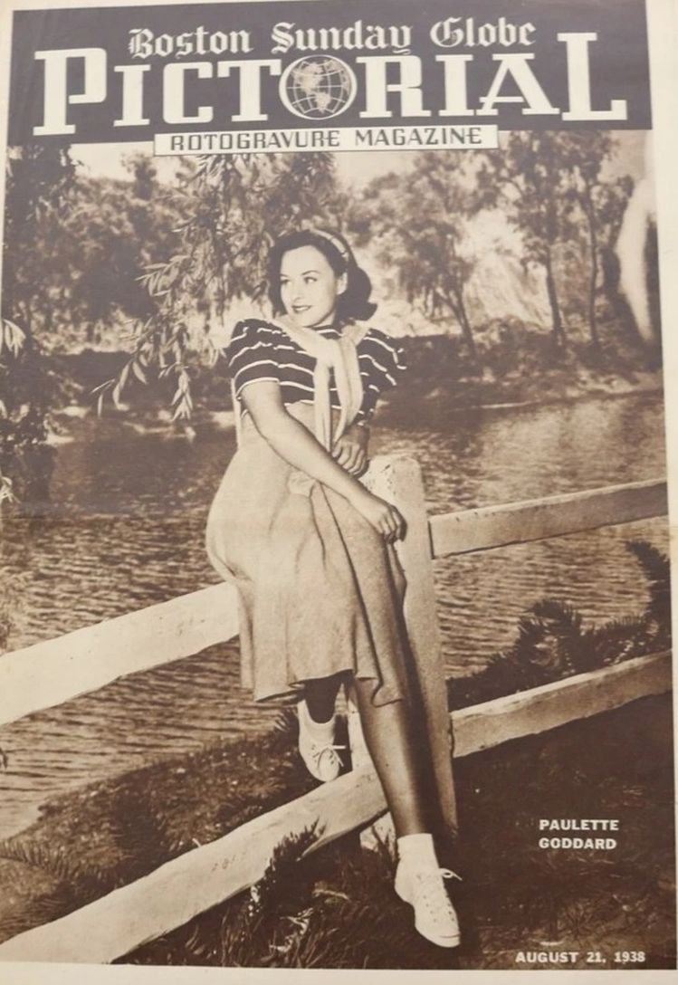 BOSTON SUNDAY GLOBE PICTORIAL magazine side cover 21 August 1938