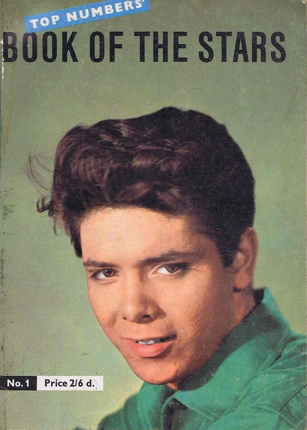 TOP NUMBERS BOOK OF THE STARS magazine side cover Issue 1  1960