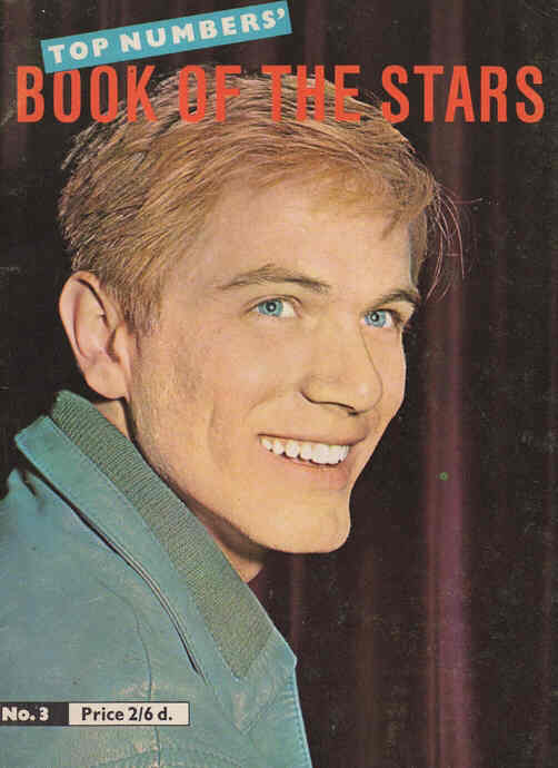 TOP NUMBERS BOOK OF THE STARS magazine side cover Issue 3  1960