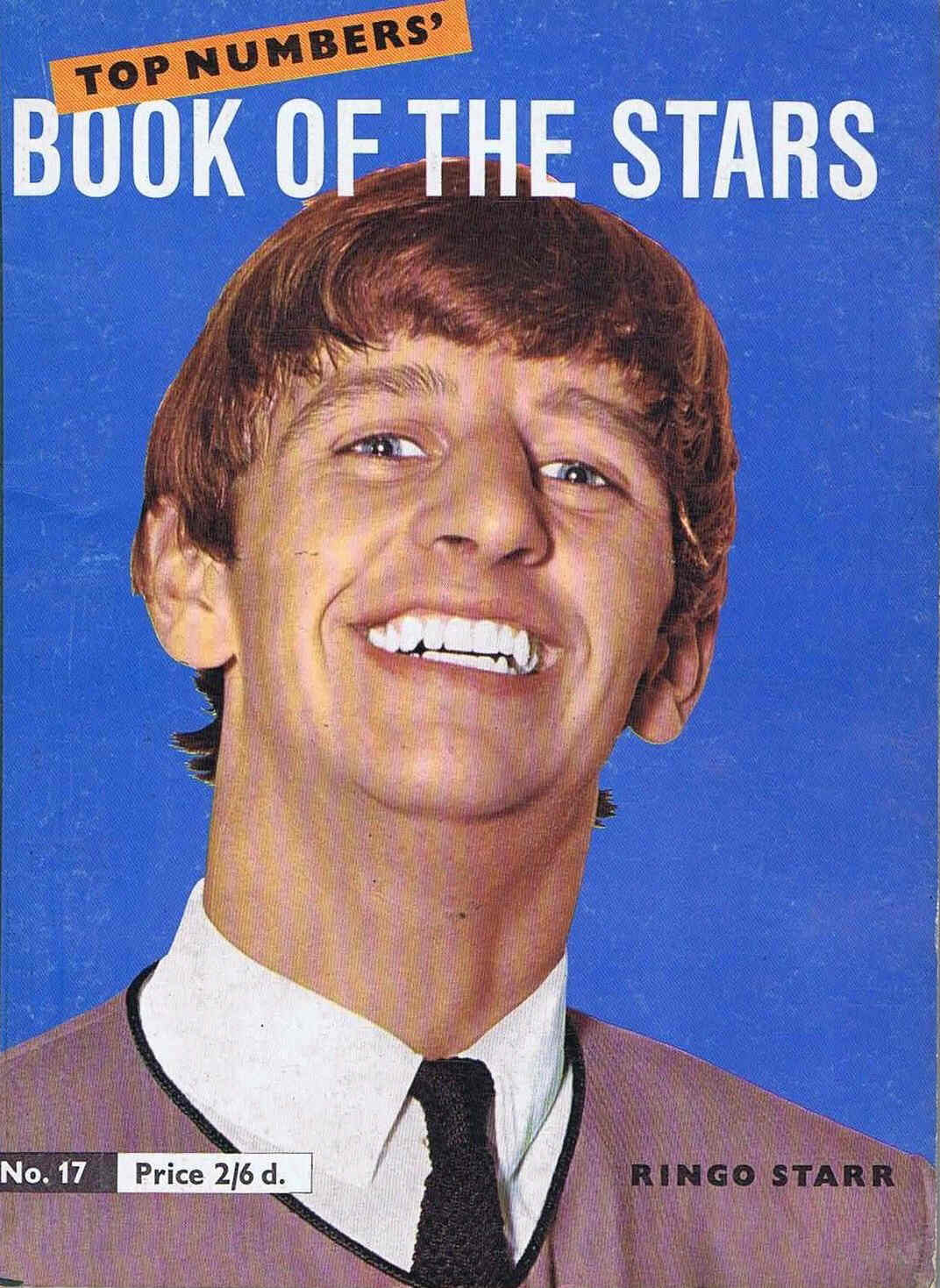 TOP NUMBERS BOOK OF THE STARS magazine side cover Issue 17  1964