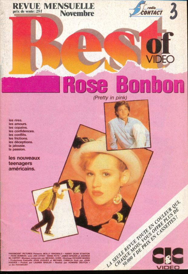 BEST OF VIDEO magazine side cover Issue 3   1987