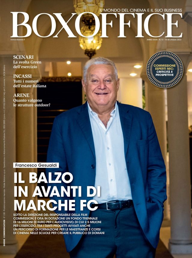 BOX OFFICE magazine side cover  October 2023