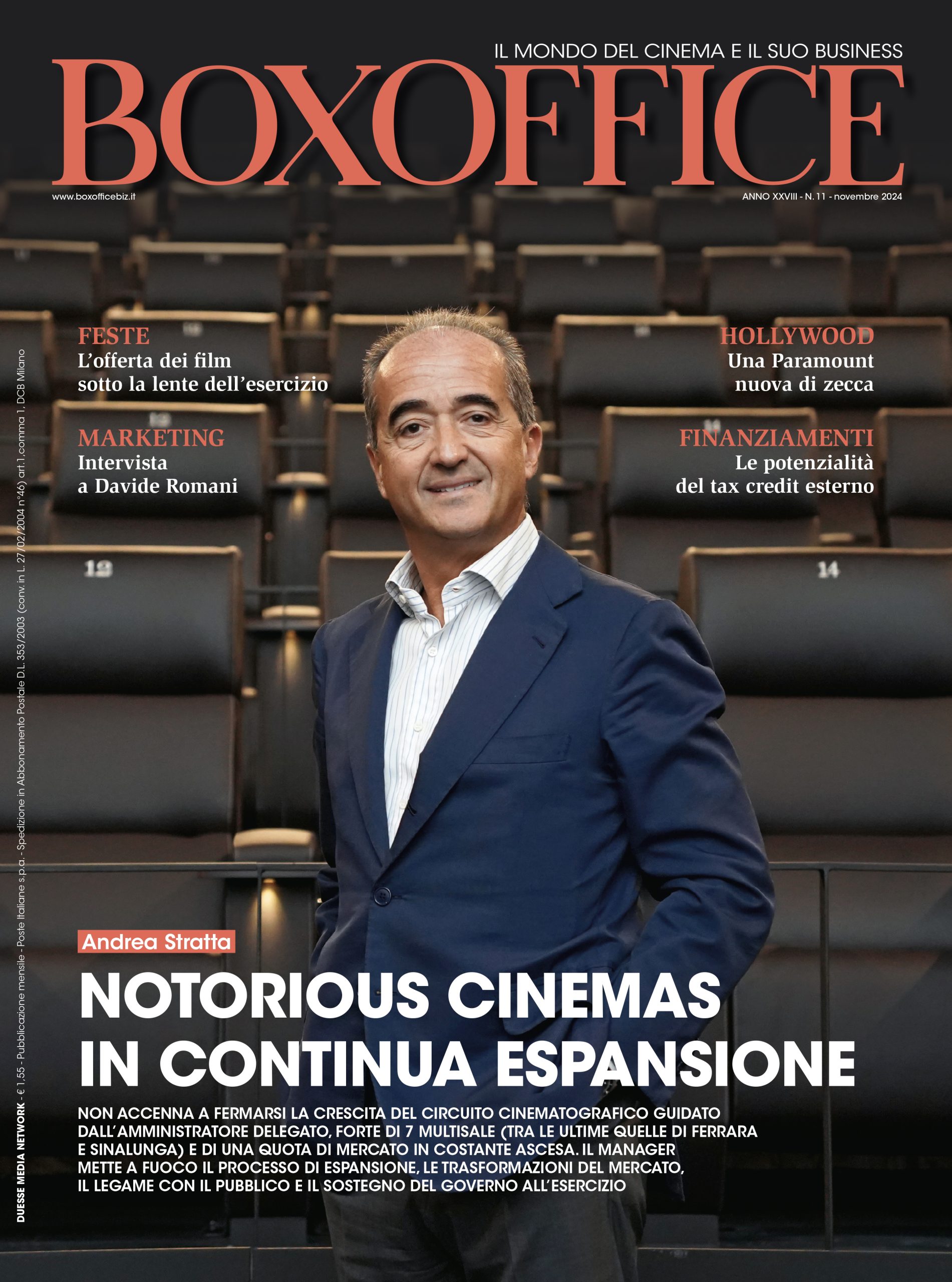 BOX OFFICE magazine side cover  November 2024