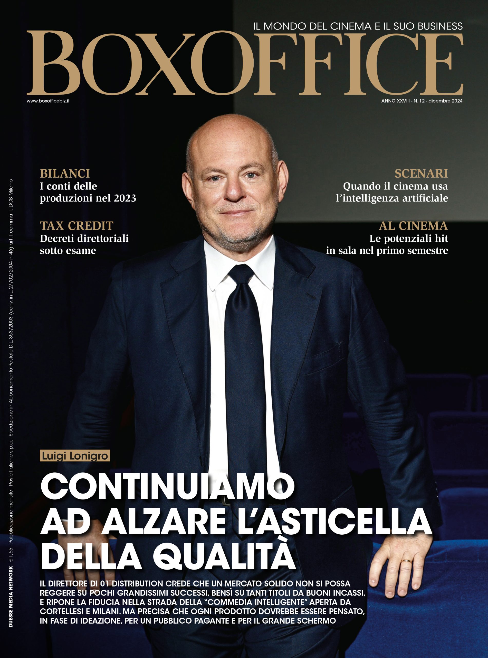 BOX OFFICE magazine side cover  December 2024