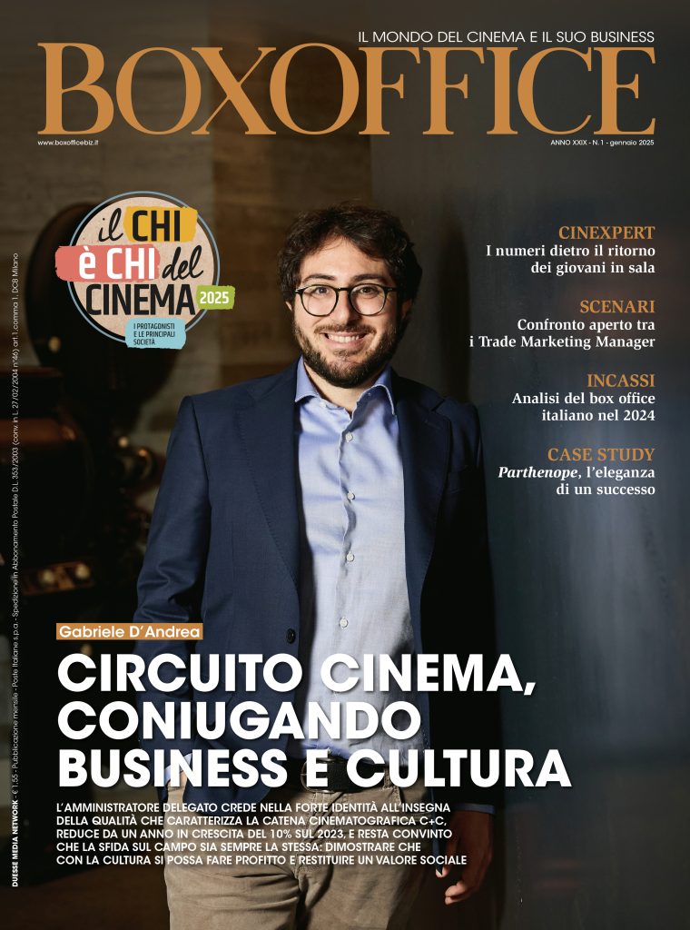 BOX OFFICE magazine side cover  January 2025