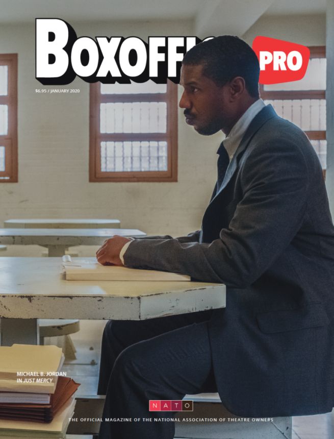 BOXOFFICE magazine side cover  January 2020