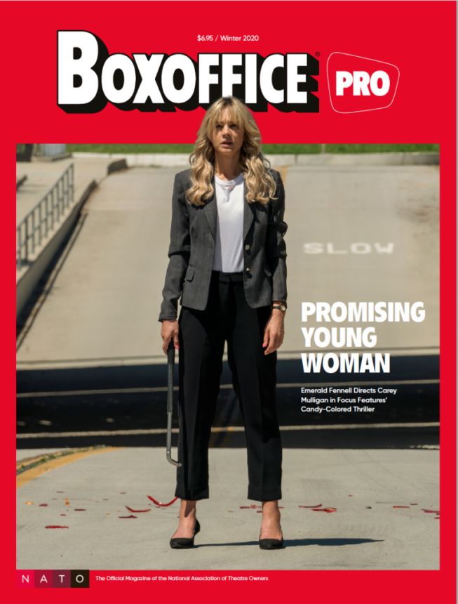 BOXOFFICE magazine side cover Winter 2020