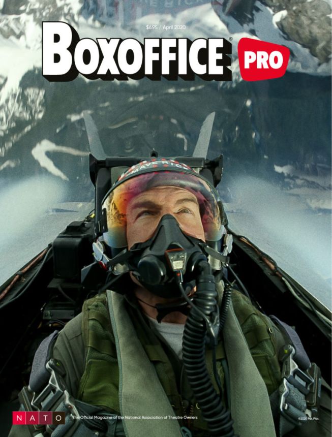 BOXOFFICE magazine side cover  April 2021