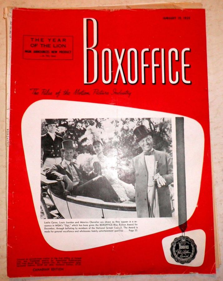 BOXOFFICE magazine side cover 19 January 1959