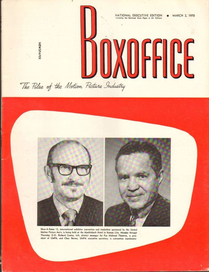 BOXOFFICE magazine side cover 2 March 1970