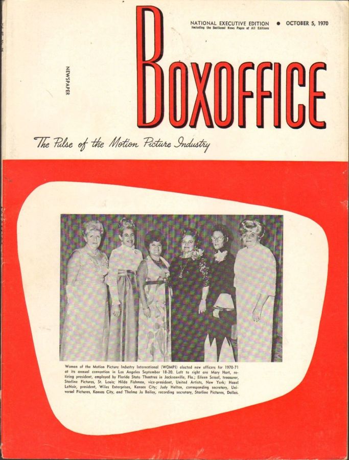 BOXOFFICE magazine side cover 5 October 1970