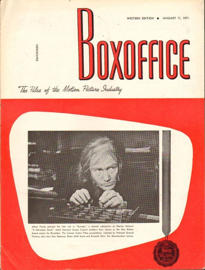 BOXOFFICE magazine side cover 11 January 1971